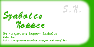 szabolcs nopper business card